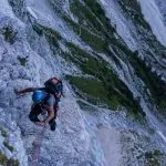 Climbing Triglav North Face