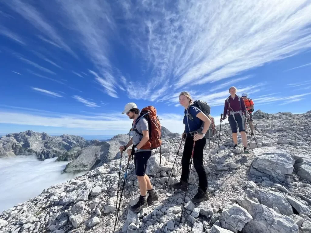 Kanjavec to fantastyczna wspinaczka z jednym z najlepszych widoków na Alpy Julijskie.