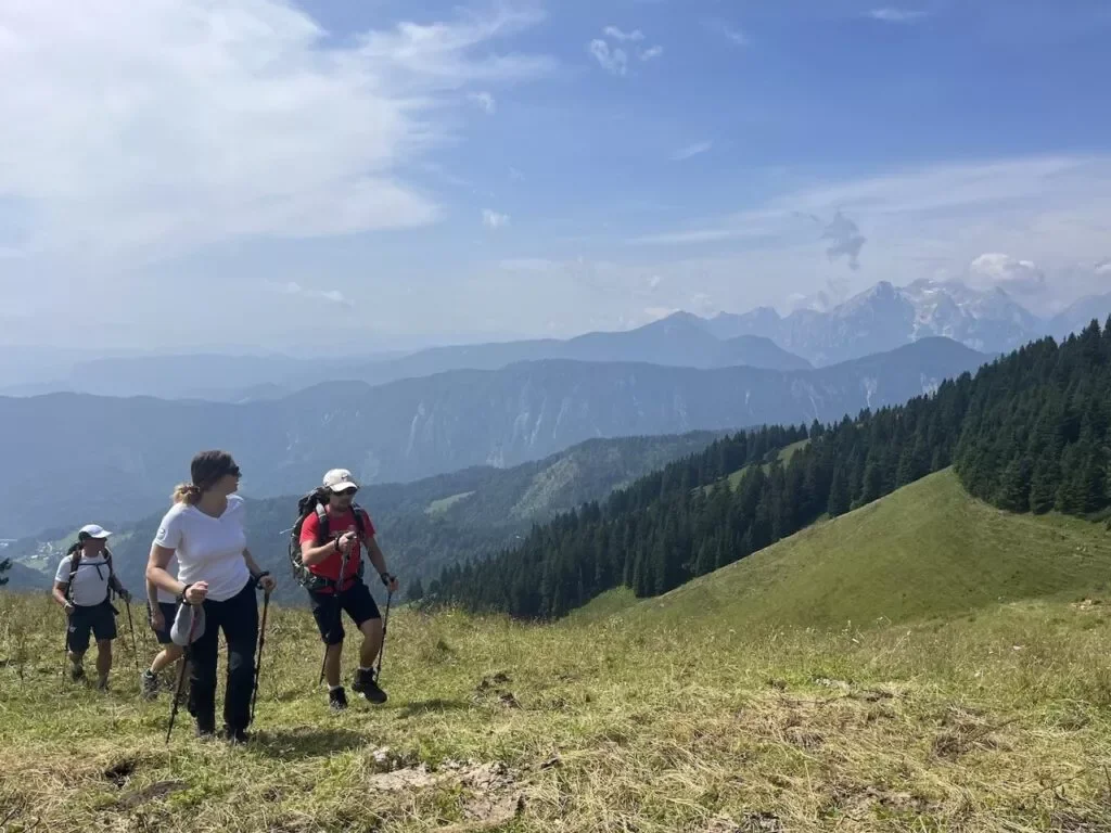 Les Karawanke offrent les meilleures vues sur les Alpes juliennes.