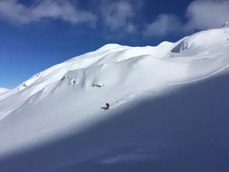 Snowboarding von Sija nach Zadnji Vogel