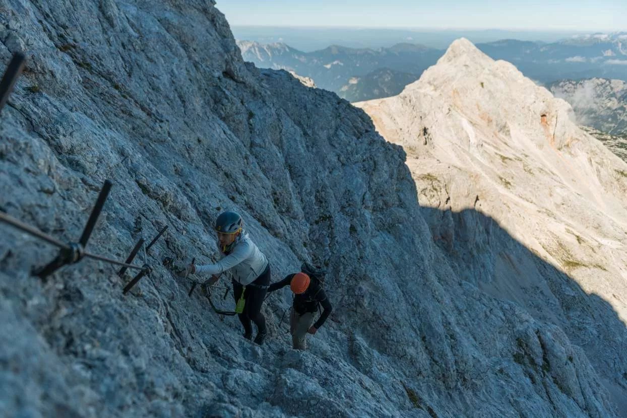 Der steile Teil des Triglav-Aufstiegs