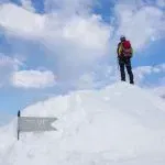 Der Gipfel des Triglav im Winter