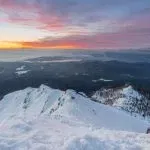 De top van Viševnik in de winter