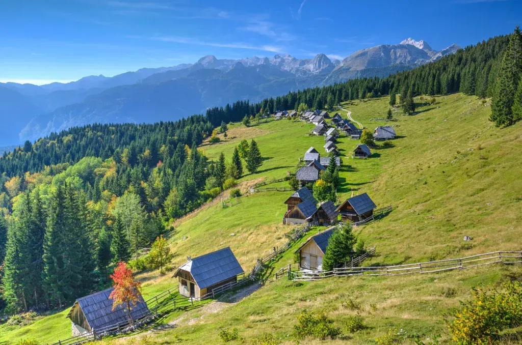 Zajamniki are most likely the prettiest village in Slovenia